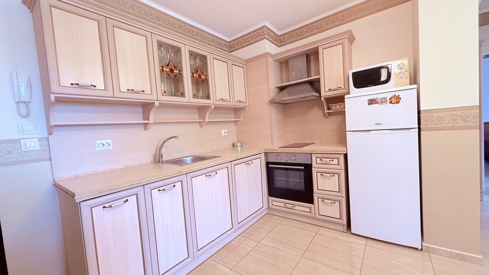 Luxury two-bedroom apartment in a complex in Nessebar – 200 meters from the beach, pool and garden view