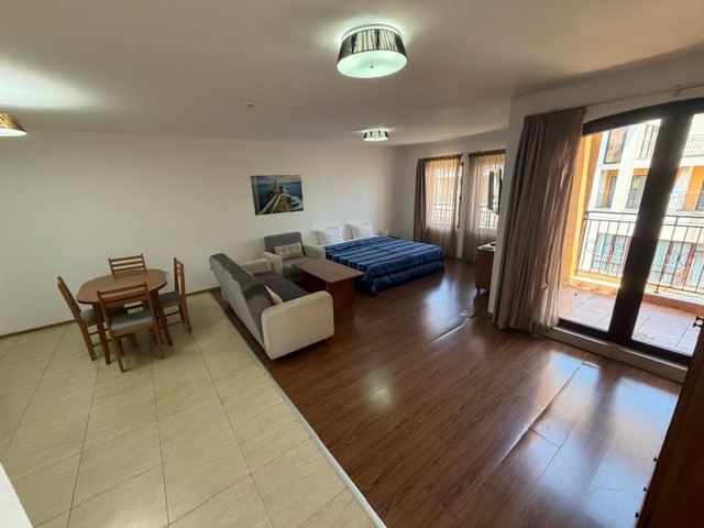 One-bedroom apartment on the first line with sea view in Aheloy