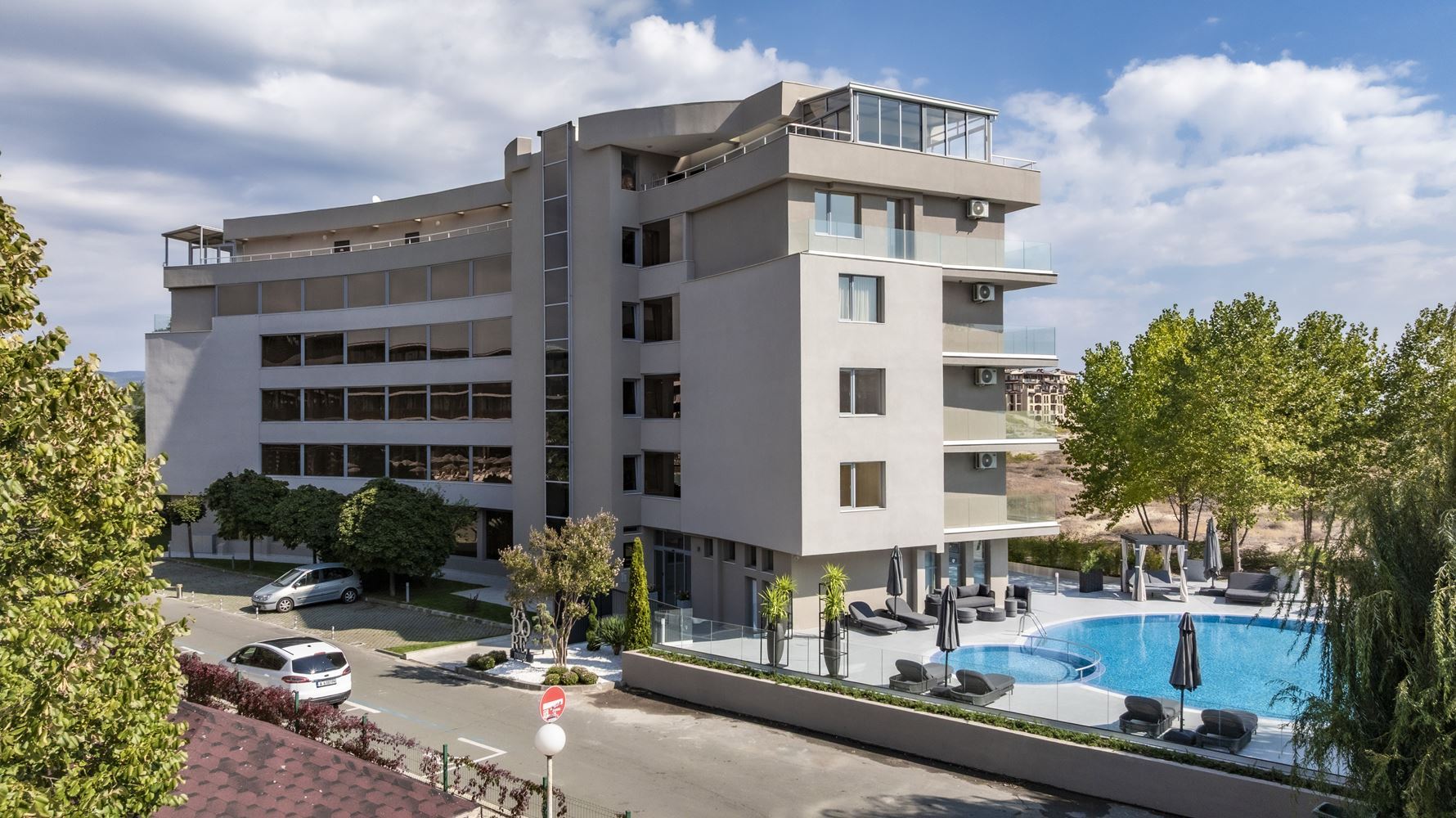 Elite Apartment with Two Bedrooms on the First Sea Line in Sunny Beach – Panoramic Sea View and Prestigious Location