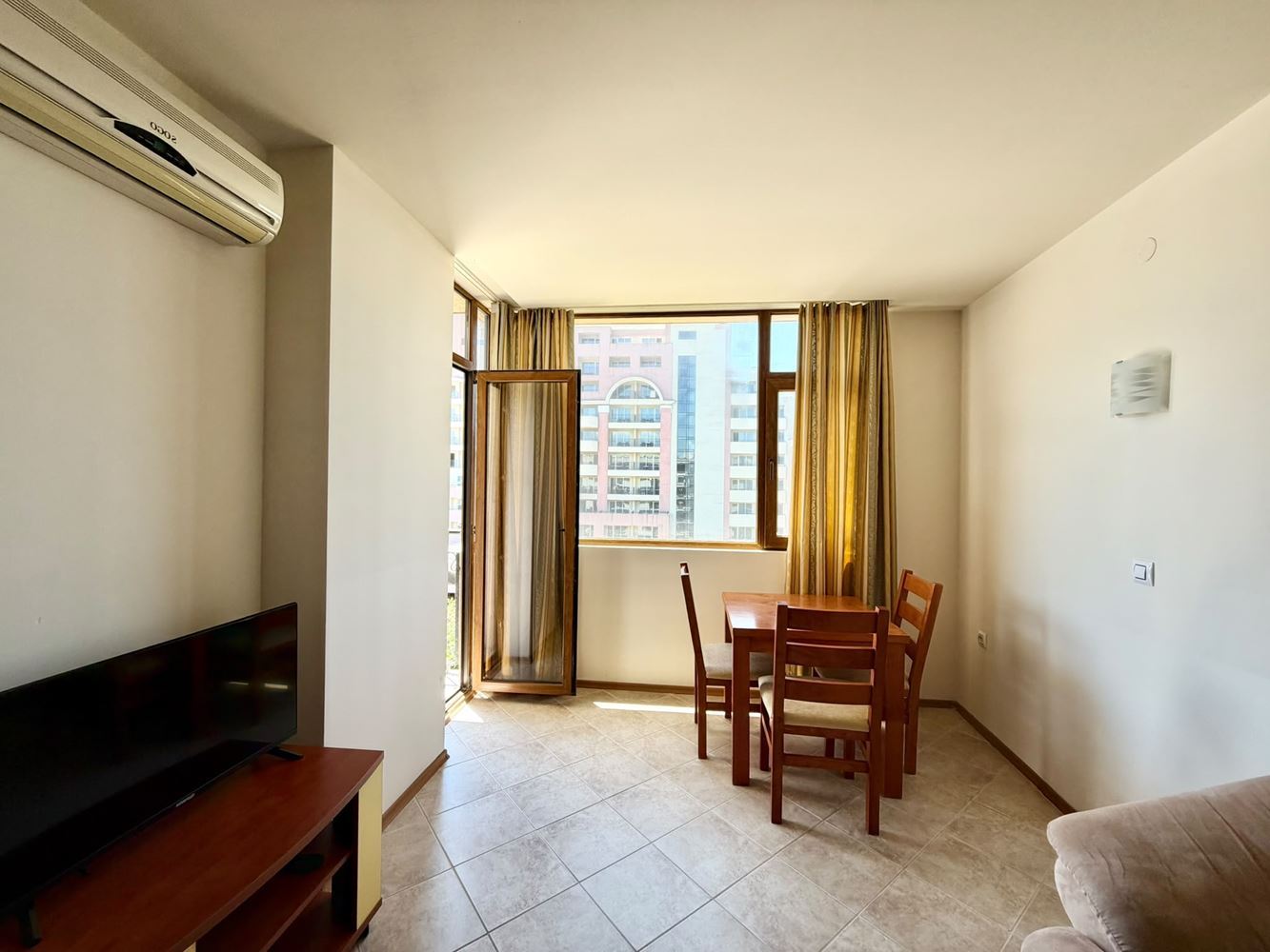 Spacious One-Bedroom Apartment with Sea View on the Second Line in Sunny Beach