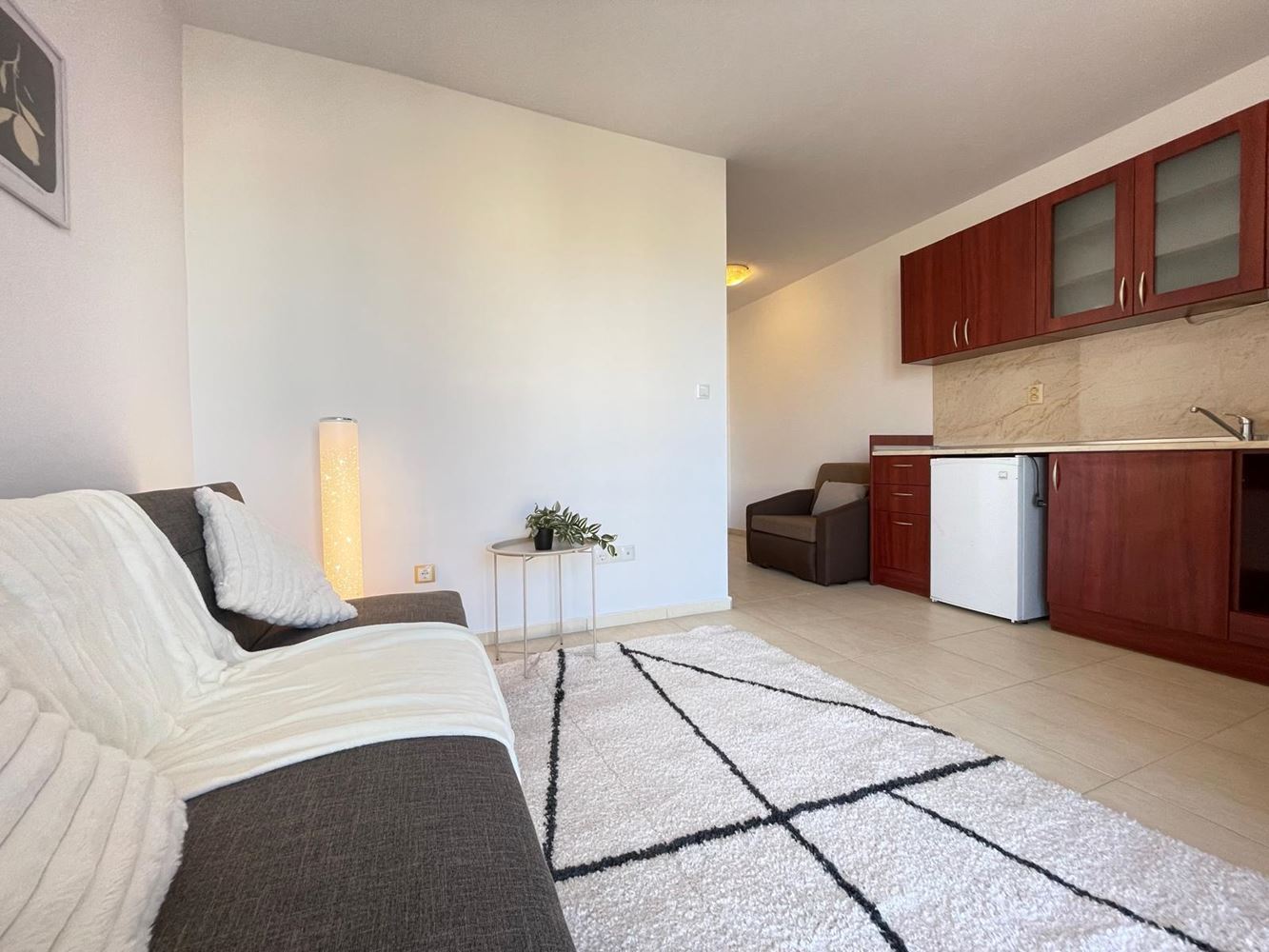Stylish furnished studio in a year-round complex in Sunny Beach, 400 meters from the beach
