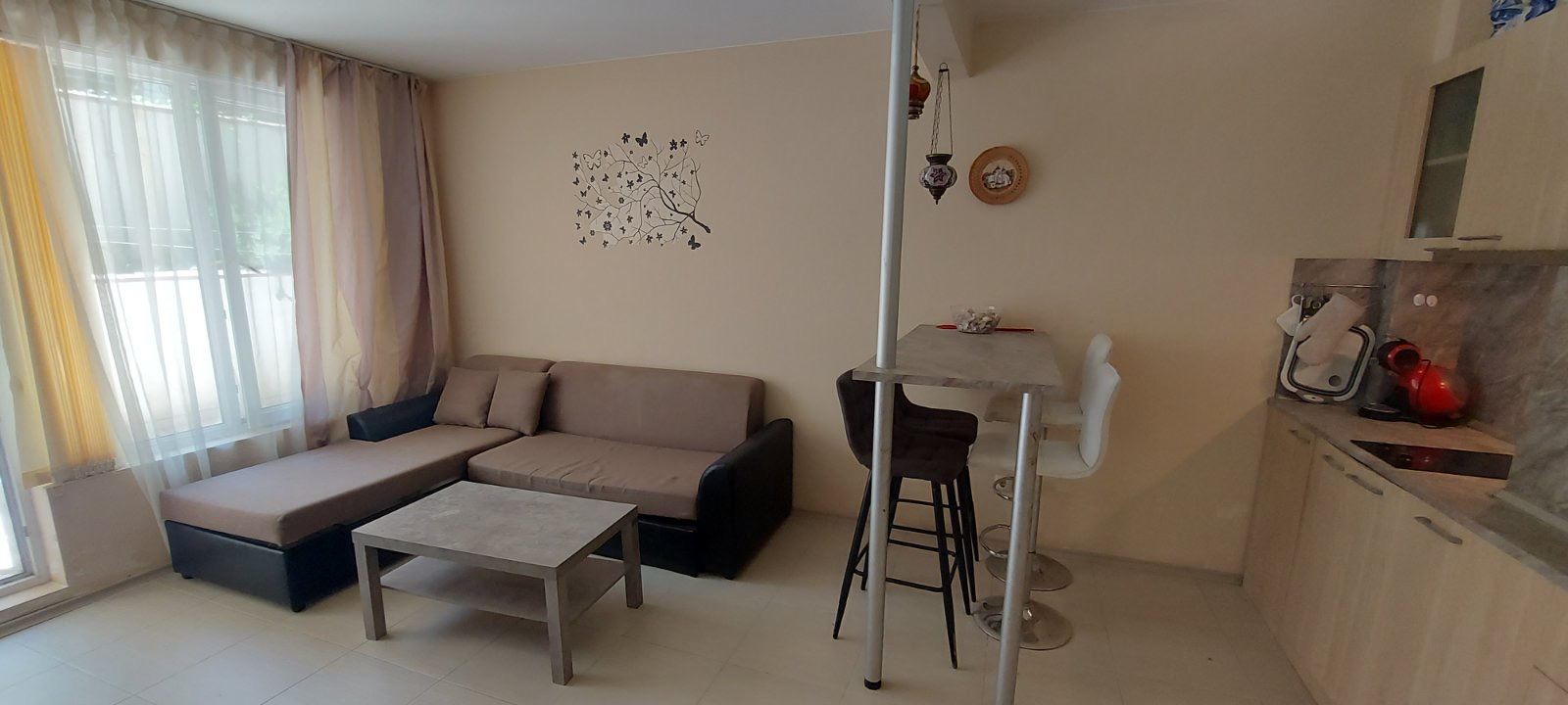Cozy Apartment Near the Sea with a Spacious Terrace and Low Maintenance Fee Between Sunny Beach and Sveti Vlas