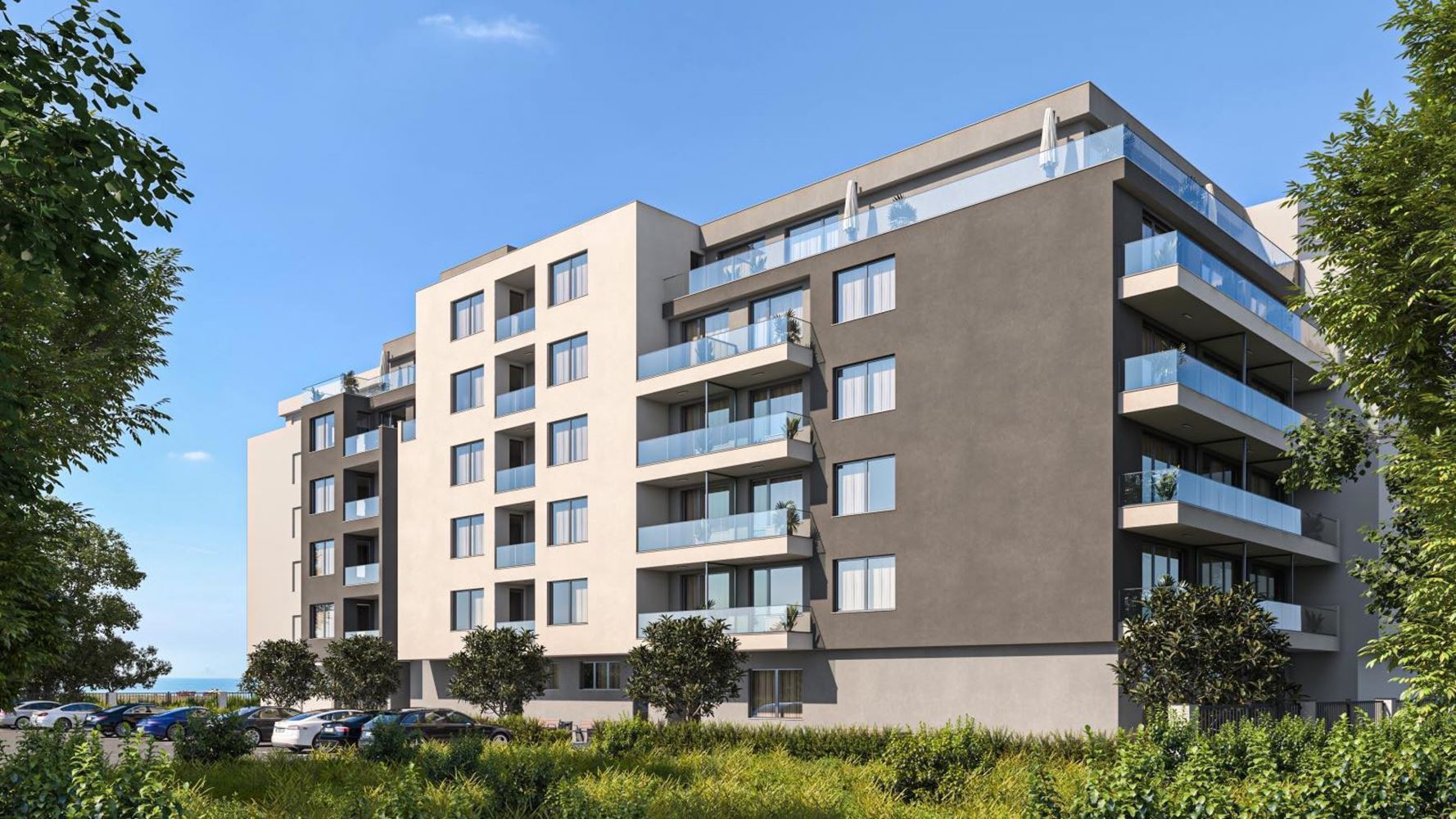 One-Bedroom Apartment on the First Line by the Sea in Pomorie – Modern Architecture, Sea Views, and an Excellent Location!