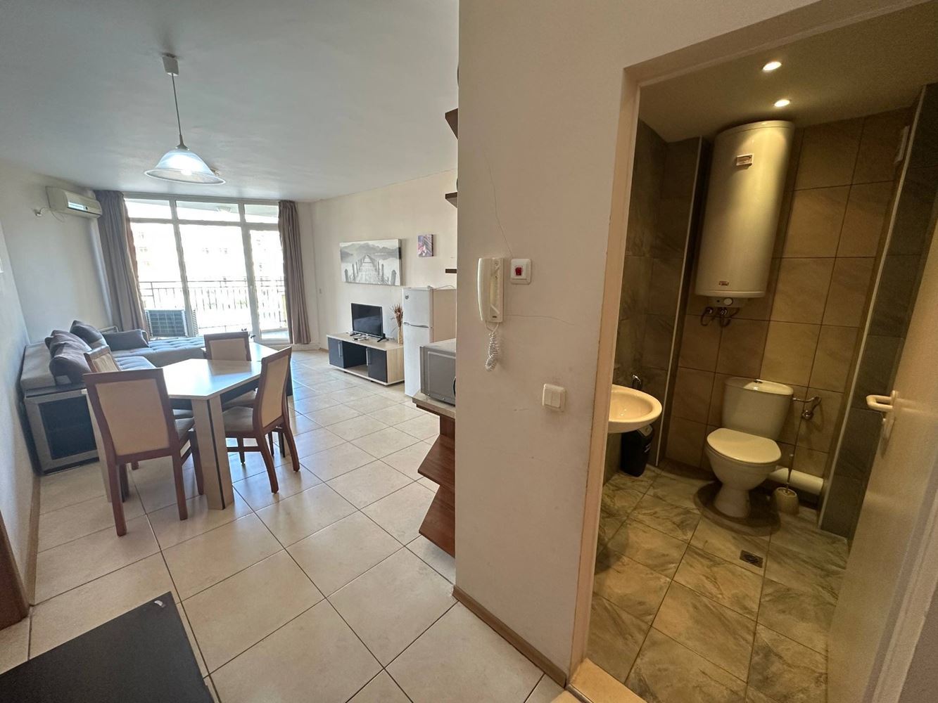 Seafront Luxury on the First Line – Spacious Two-Bedroom Apartment with Sea View in Aheloy