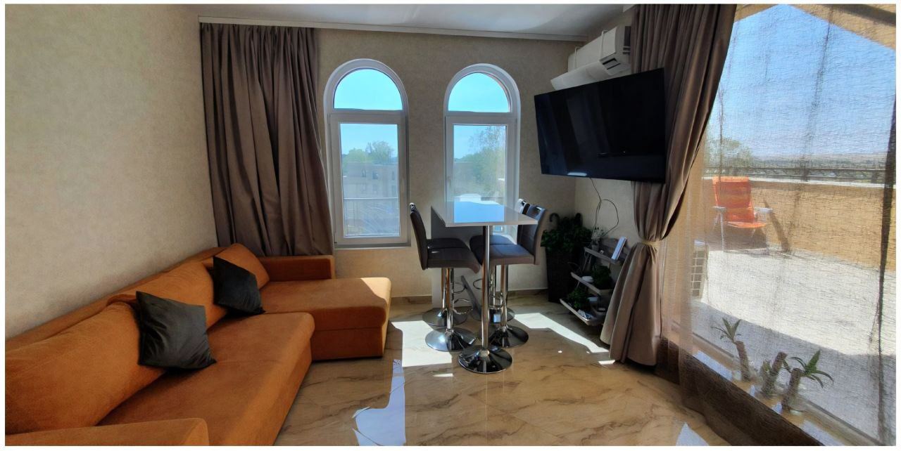 Three-room Apartment with a Large Panoramic Terrace in a Stylish Complex in Sunny Beach