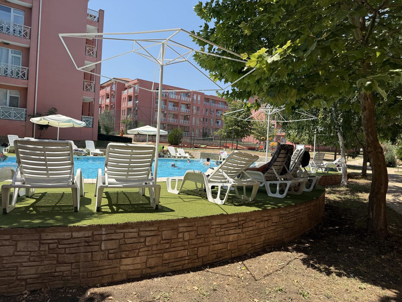 Furnished One-Bedroom Apartment with Pool View in Sunny Beach