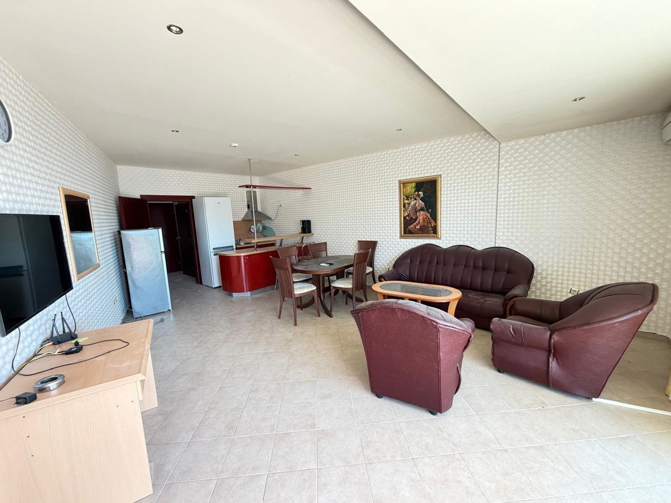 Luxury two-bedroom apartment with sea view 100 meters from the beach in Sunny Beach