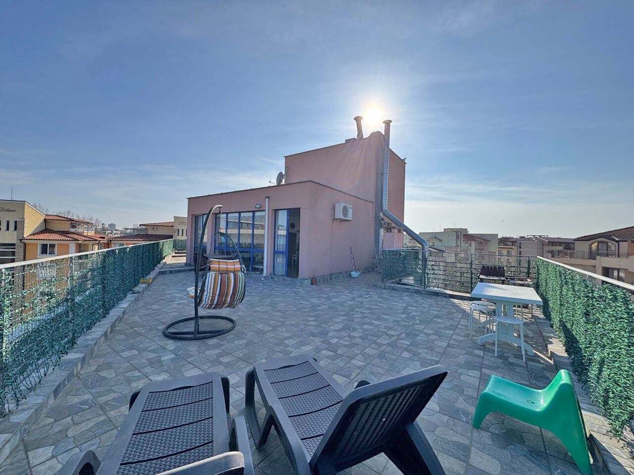 Luxury penthouse in Sunny Beach with an impressive panoramic terrace and excellent location