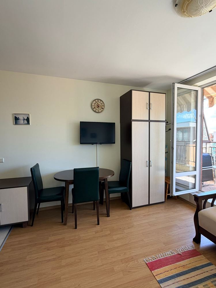 Furnished studio in Sunny Beach with swimming pool, tennis court and green garden