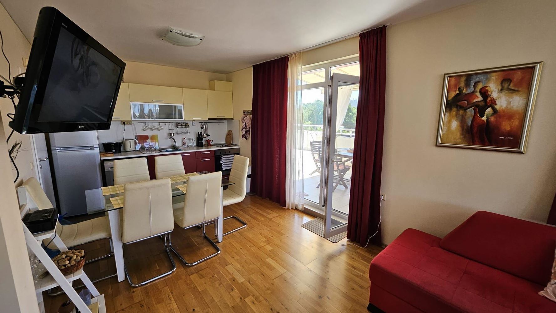 Two-Bedroom Apartment on the First Sea Line in Kiten with Panoramic Sea View and Impressive Terraces