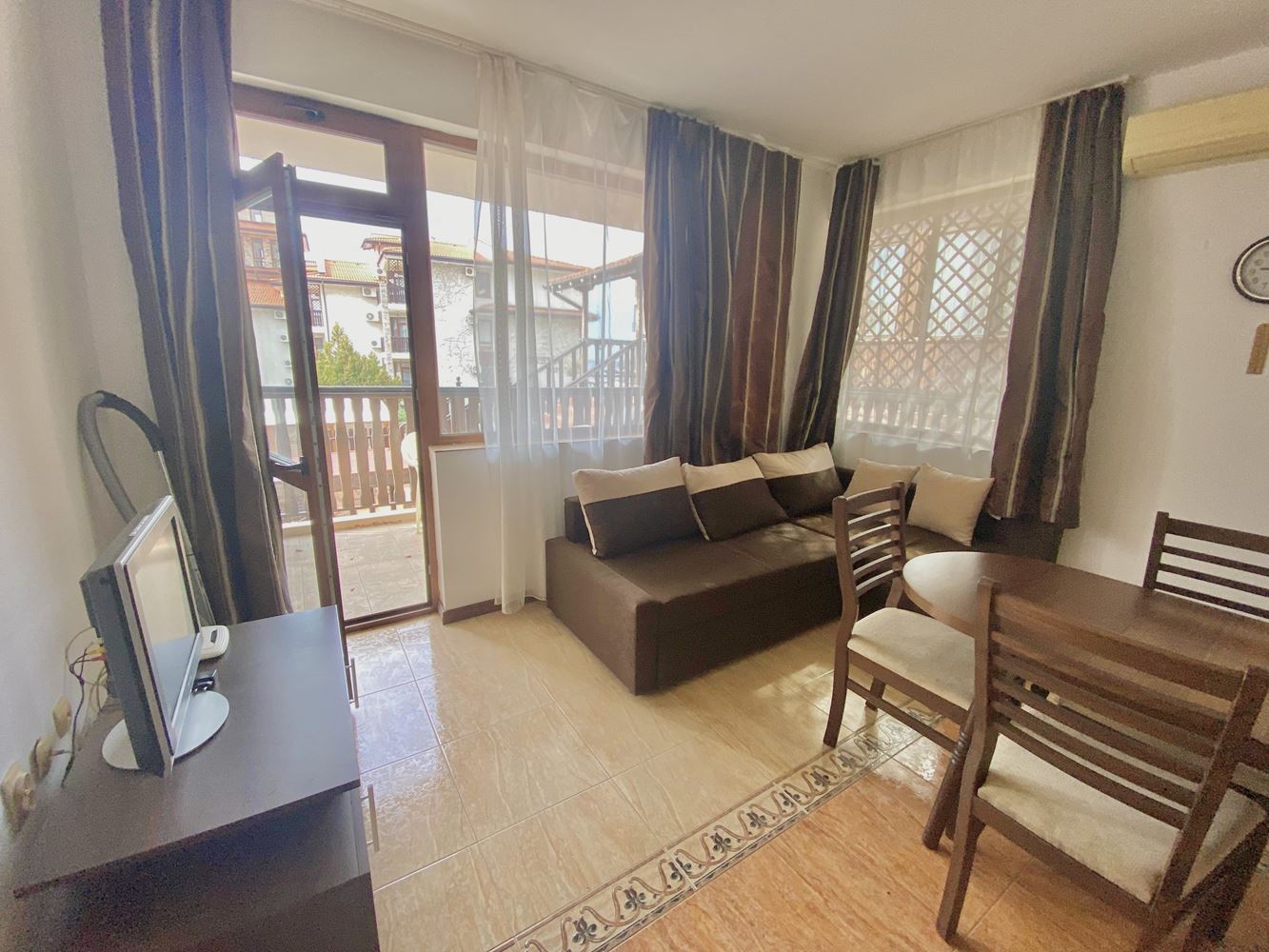 Luxury apartment on the first sea line in Sveti Vlas – two bedrooms, sea view and full infrastructure