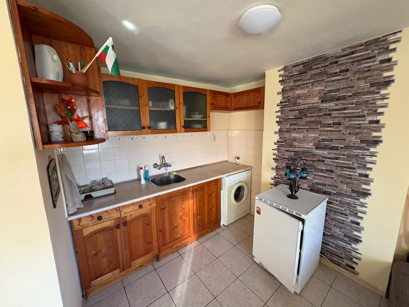 Furnished one-bedroom apartment 400 m from the sea in Sarafovo – no maintenance fee