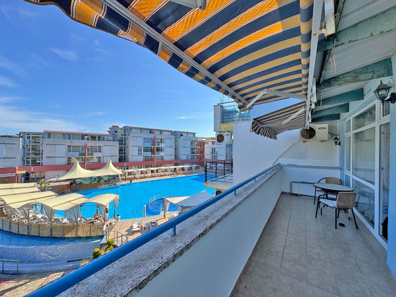 Cozy One-Bedroom Apartment with Pool View in Sunny Beach