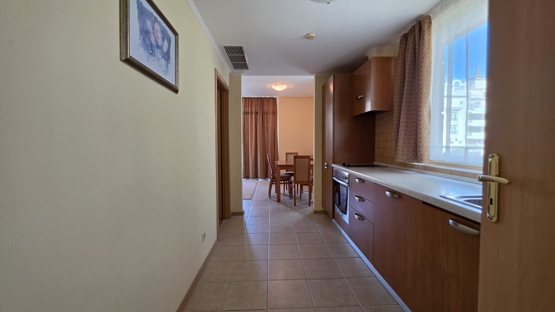 Spacious One-Bedroom Apartment on the First Line by the Sea in Pomorie
