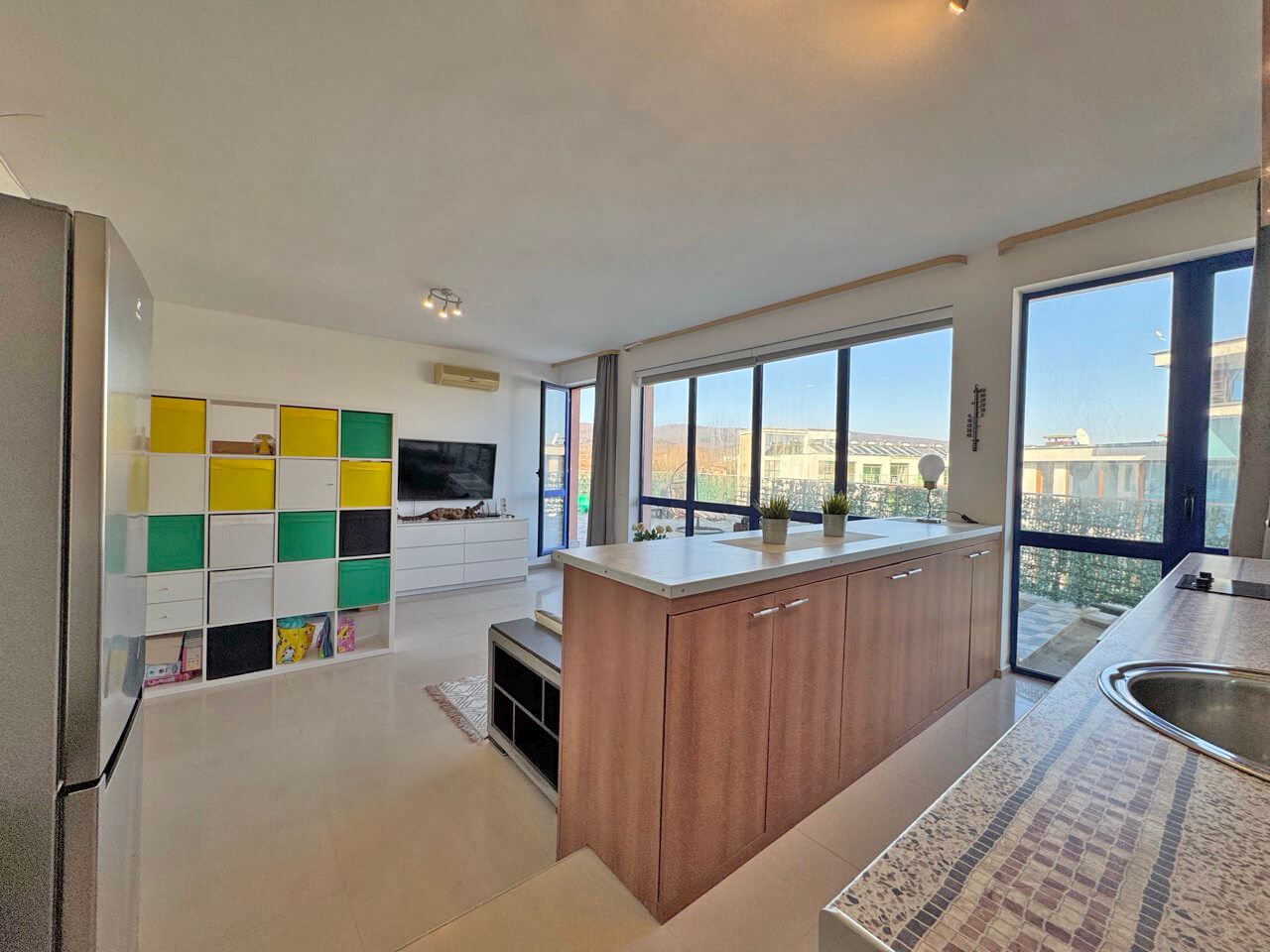 Luxury penthouse in Sunny Beach with an impressive panoramic terrace and excellent location