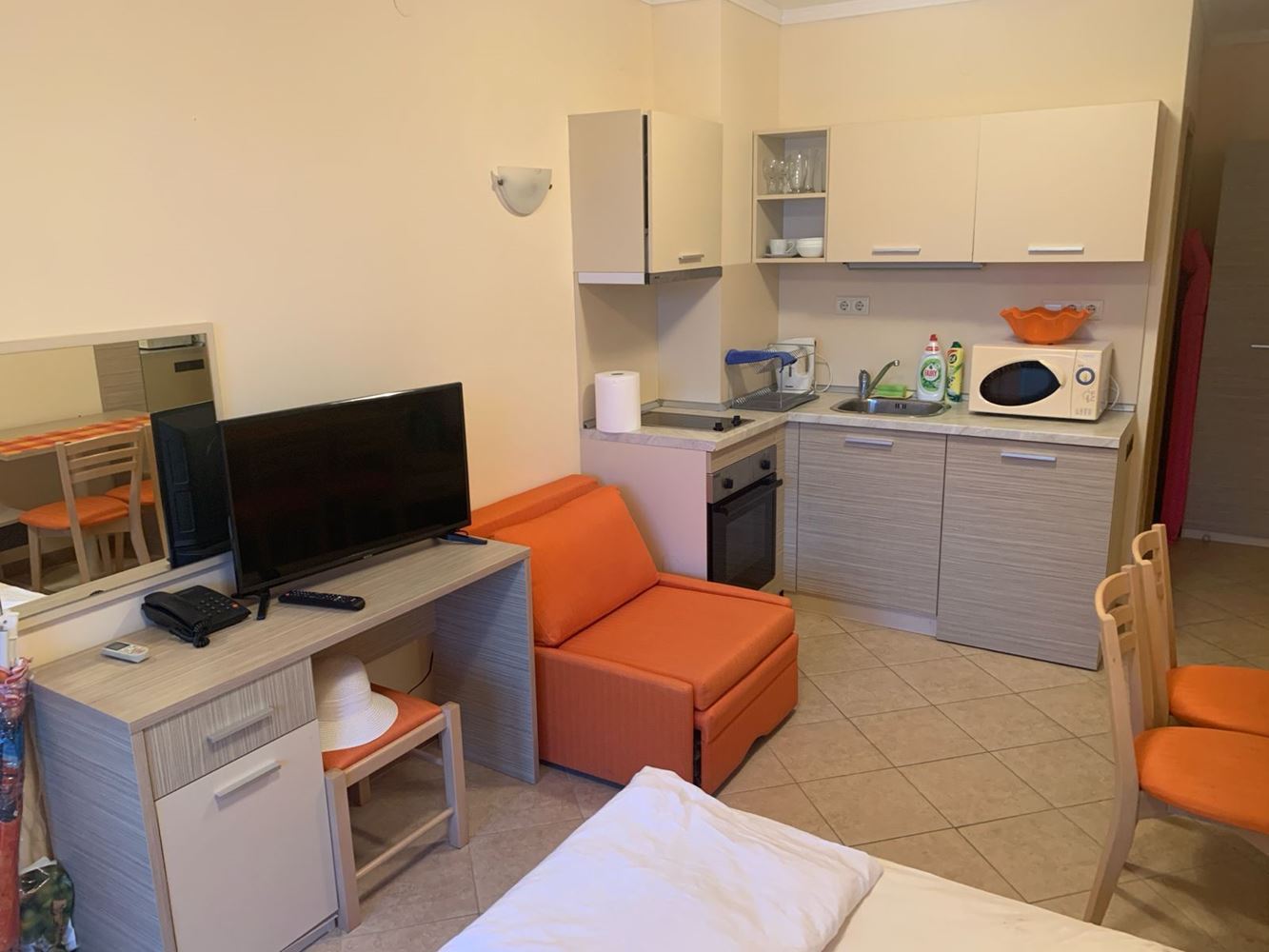 Studio with pool view in Sunny Beach – modern complex with extensive infrastructure