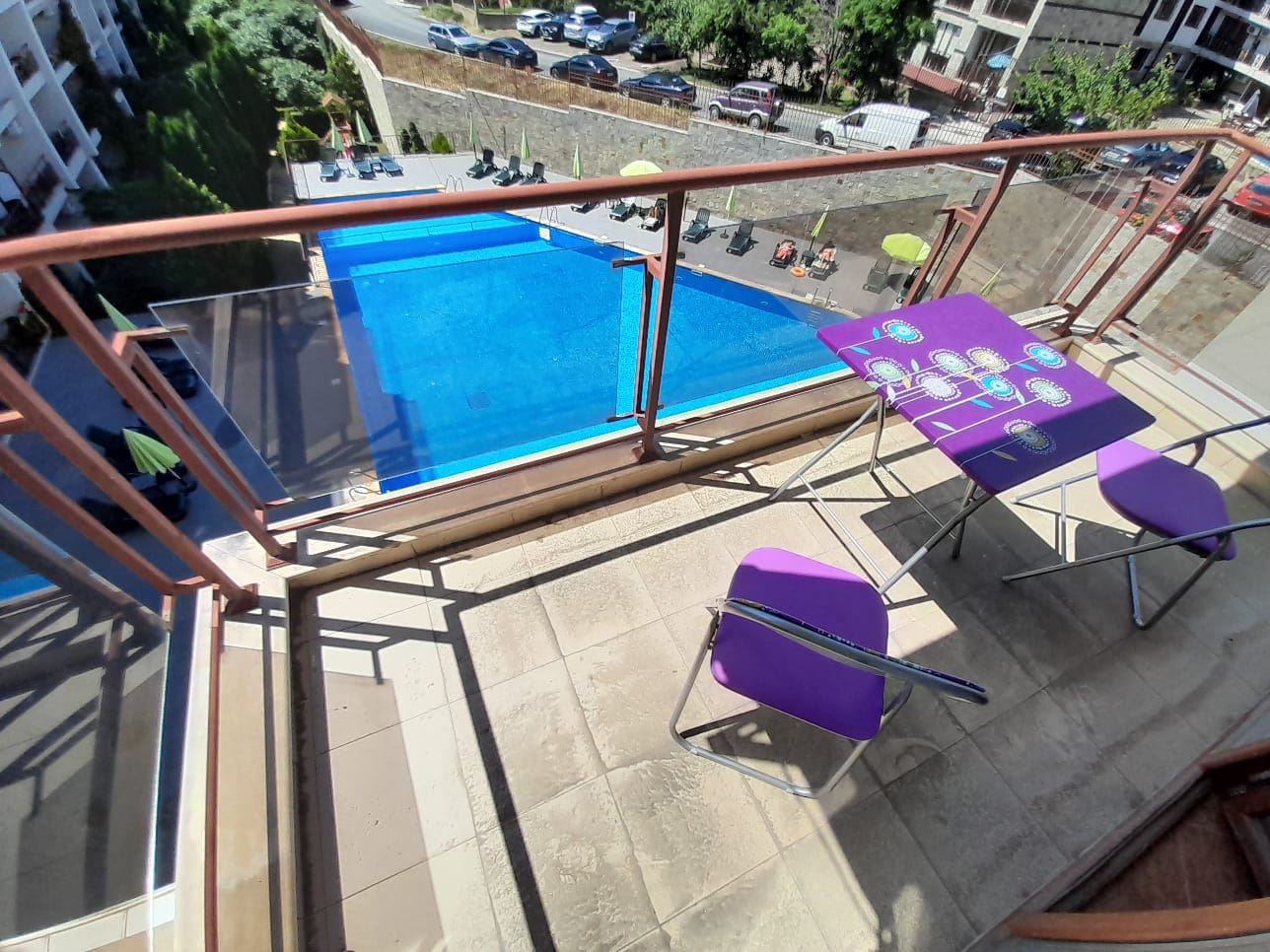 Large studio with sea views