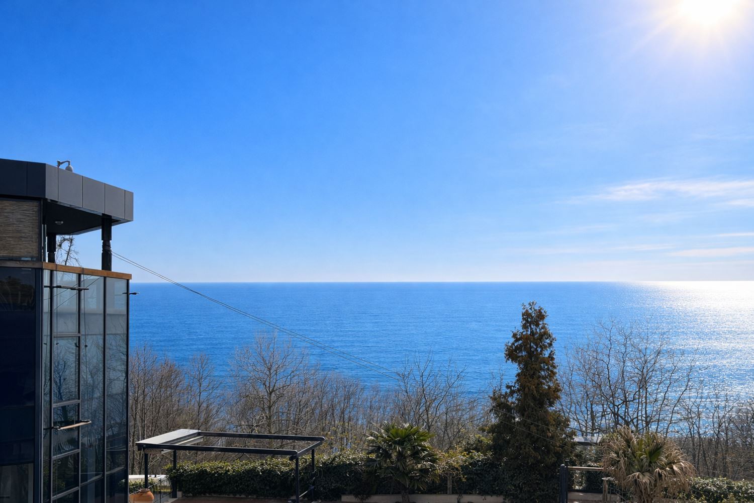 Two-bedroom apartment with sea panorama and private beach in a prestigious complex in Chernomorets