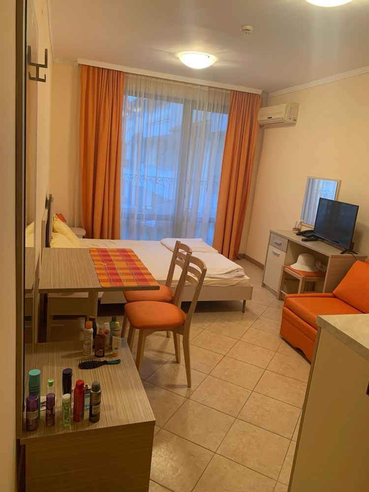 Studio with pool view in Sunny Beach – modern complex with extensive infrastructure