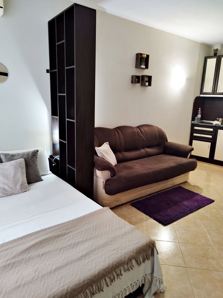 Ground-floor studio with no maintenance fee in Sunny Beach – excellent investment and year-round use