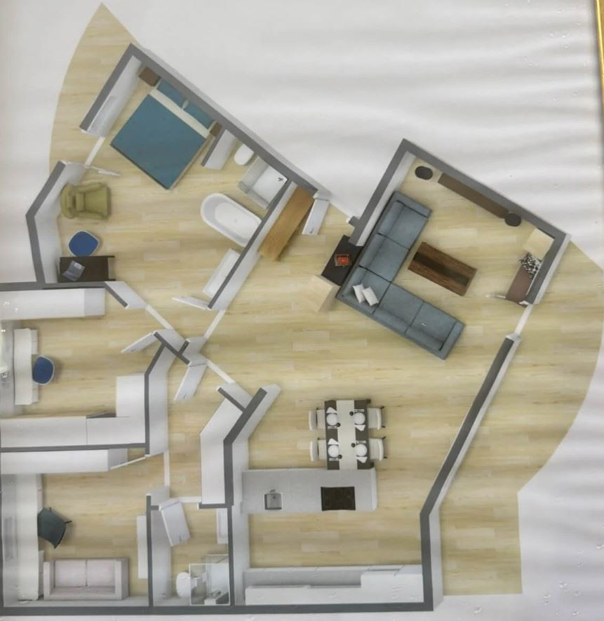 Apartment with three-bedroom in a prestigious gated complex in Saint Vlas – first line comfort and nature
