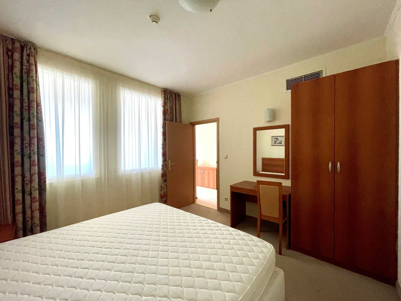 Spacious One-Bedroom Apartment on the First Sea Line in Pomorie with Sea View
