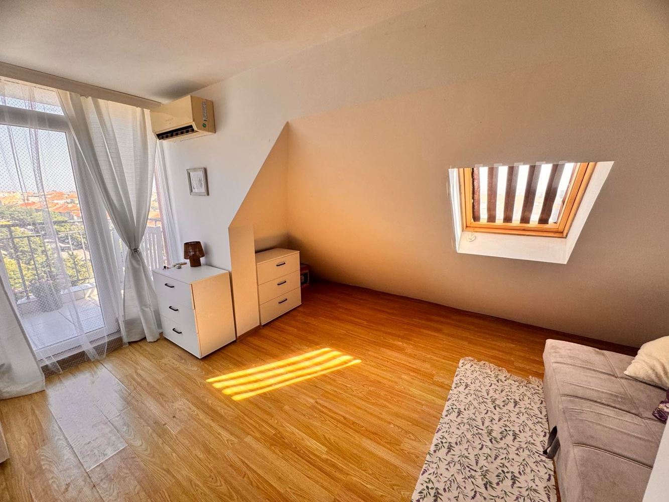 Stylish Studio with Panoramic Terrace in Pomorie – Low Maintenance Fee, Southern Exposure, and Excellent Location Near the Sea