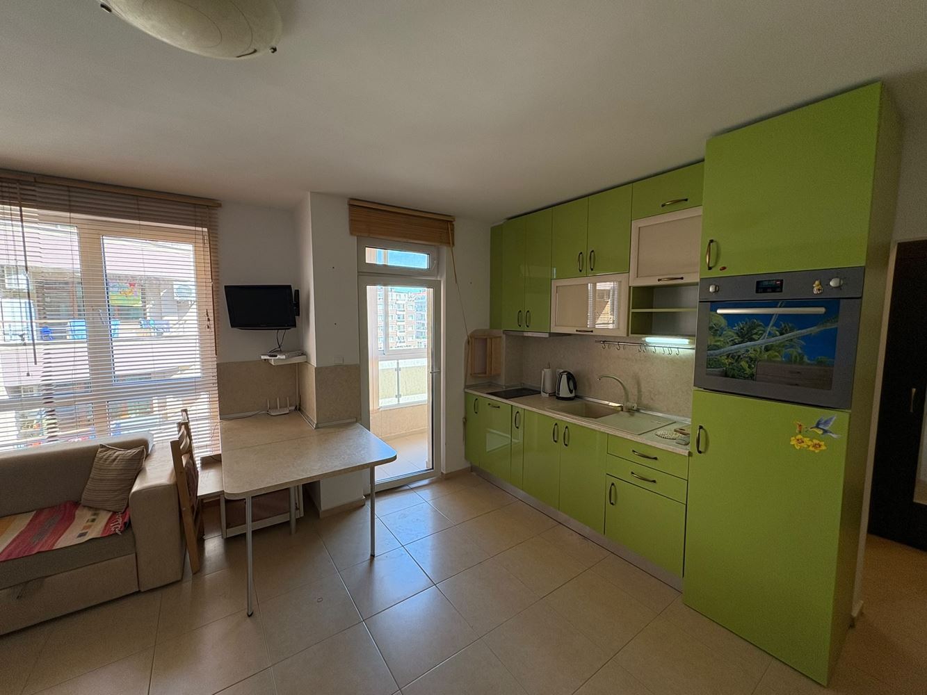 Furnished Studio 200 Metres from the Sea in Pomorie – Excellent Location and Comfort