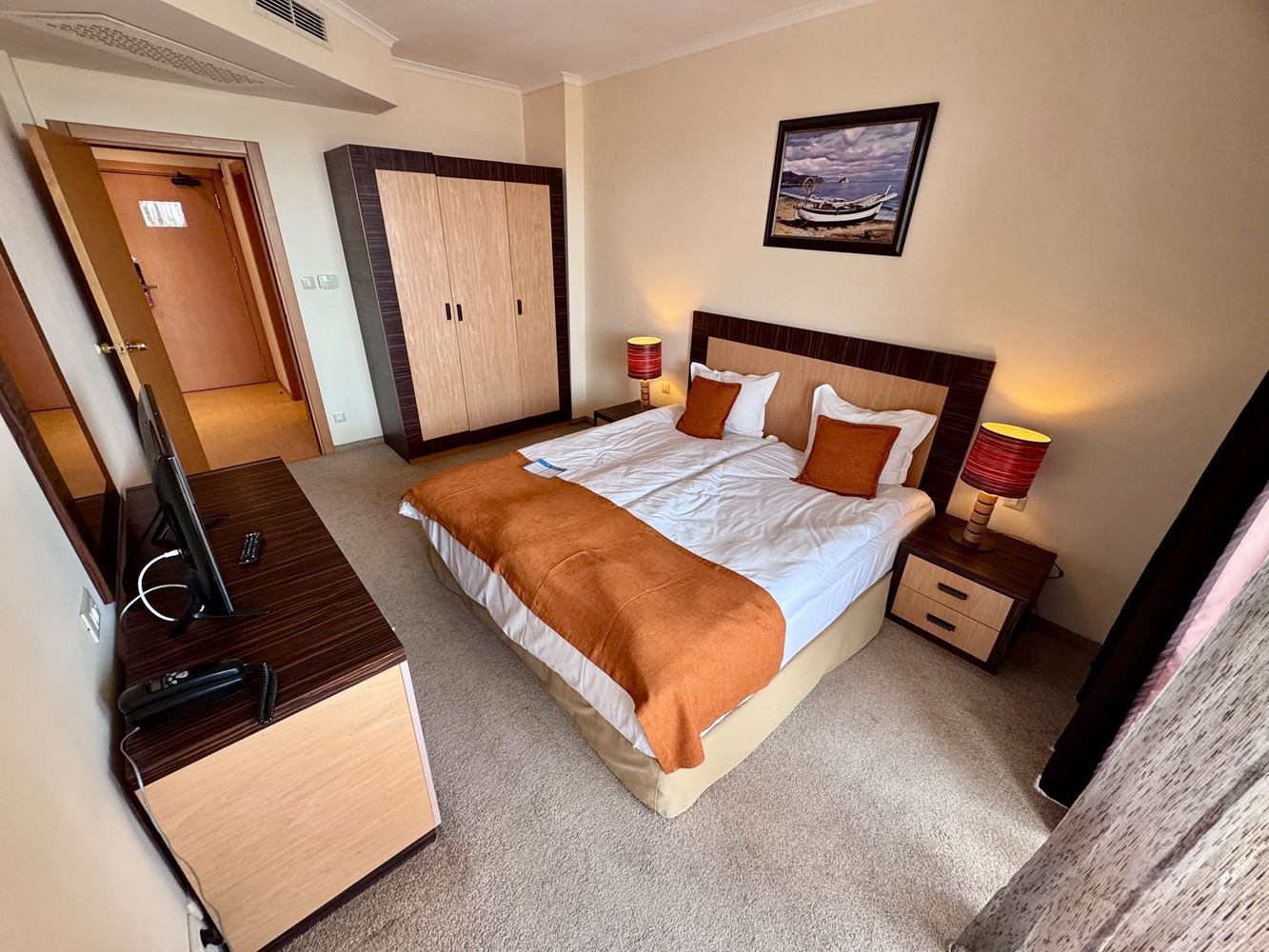 One-Bedroom Apartment on the First Line with Panoramic Sea View in Sunny Beach