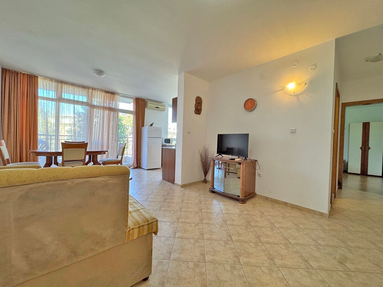 Furnished Apartment with Pool View in a Peaceful Green Area in Sunny Beach