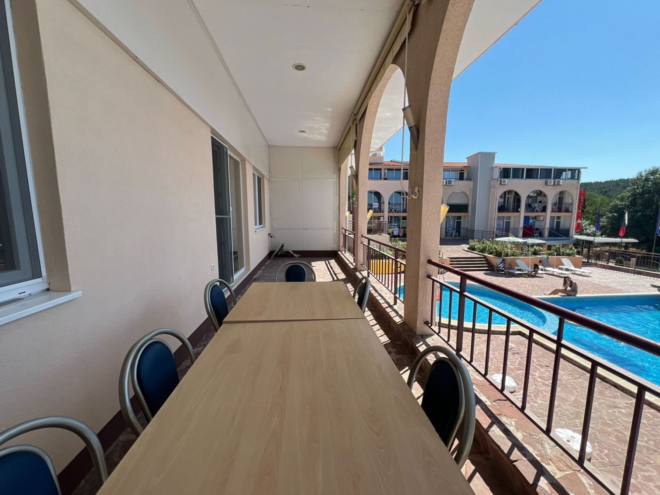Spacious two-bedroom apartment with large terrace and parking space in Sozopol – near Harmani Beach