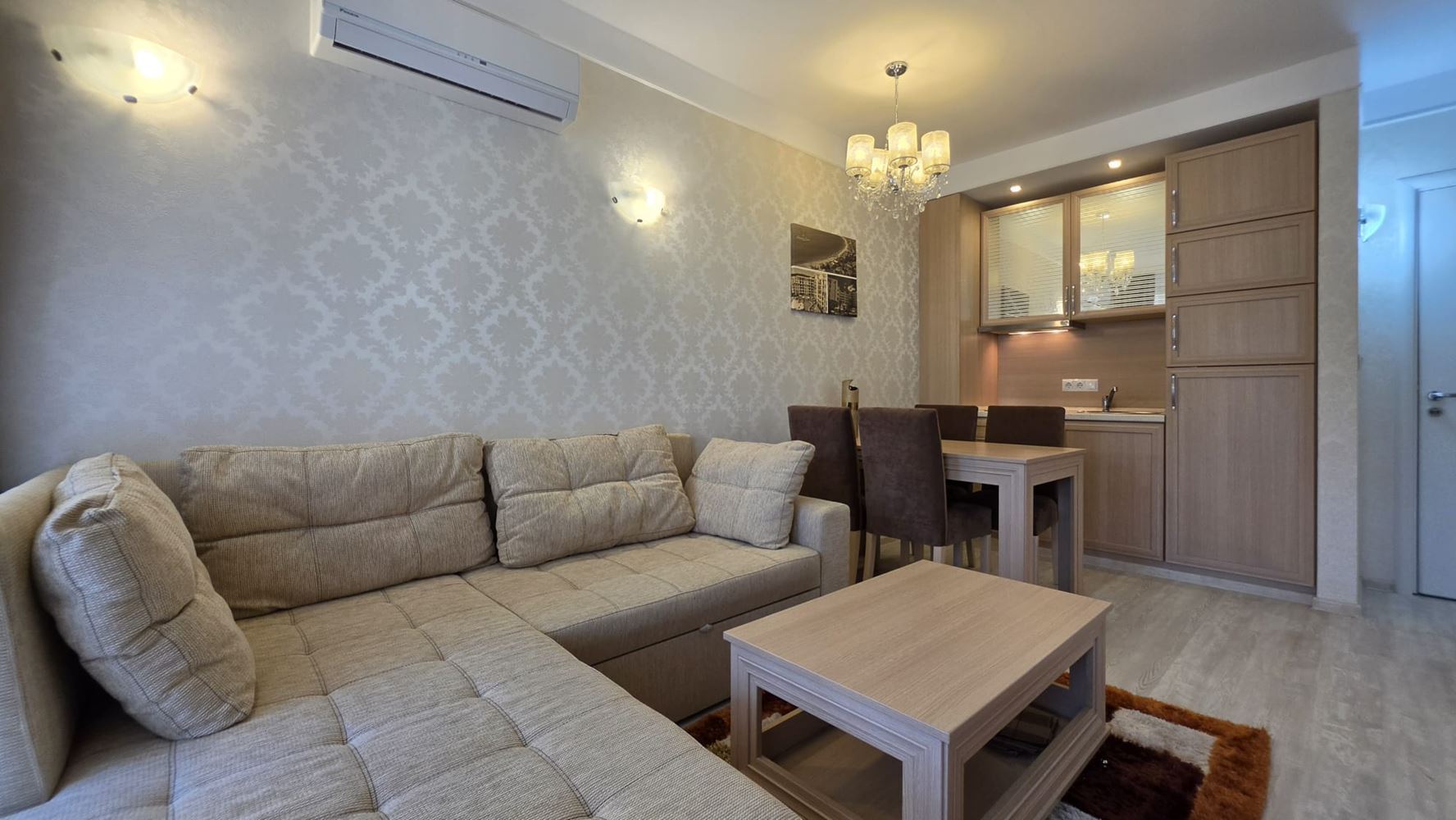 Two-room apartment in Sunny Beach in an impressive complex with a peaceful resort atmosphere