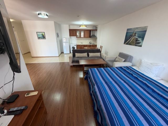 One-bedroom apartment on the first line with sea view in Aheloy