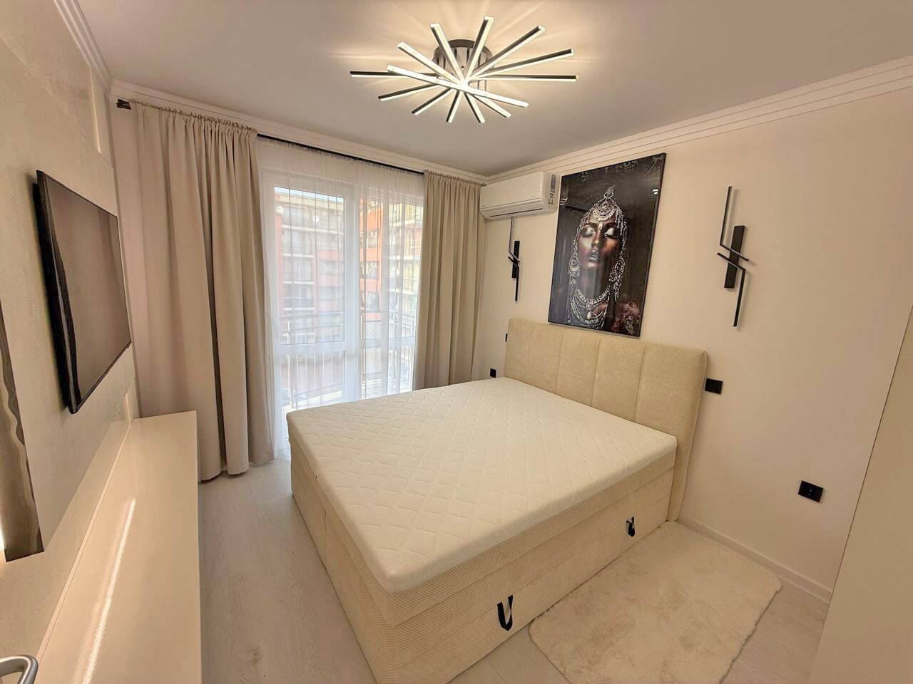 Luxuriously furnished one-bedroom apartment in Sunny Beach – peace, greenery, and excellent location