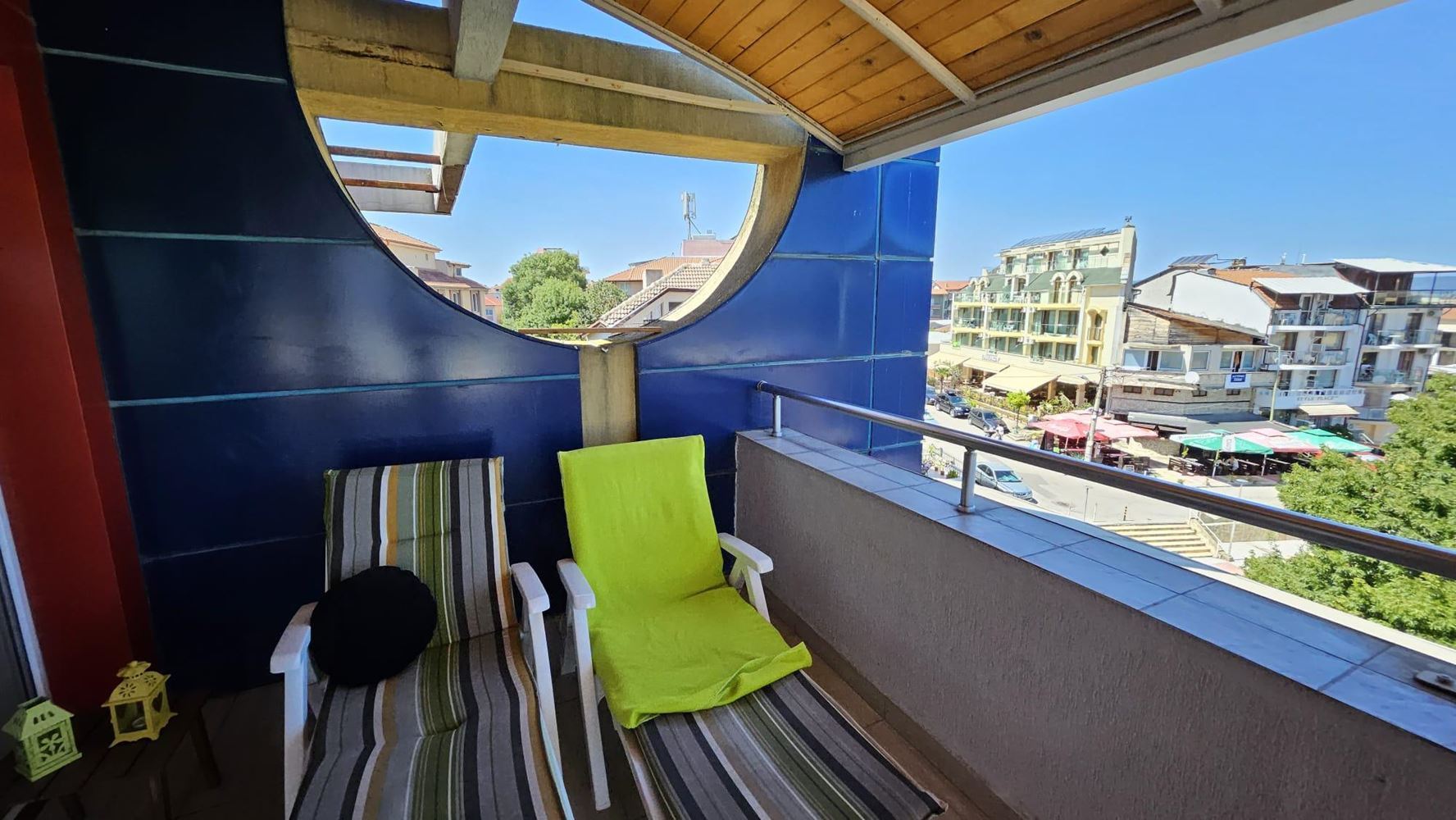 Two-Bedroom Apartment on the First Sea Line in Kiten with Panoramic Sea View and Impressive Terraces