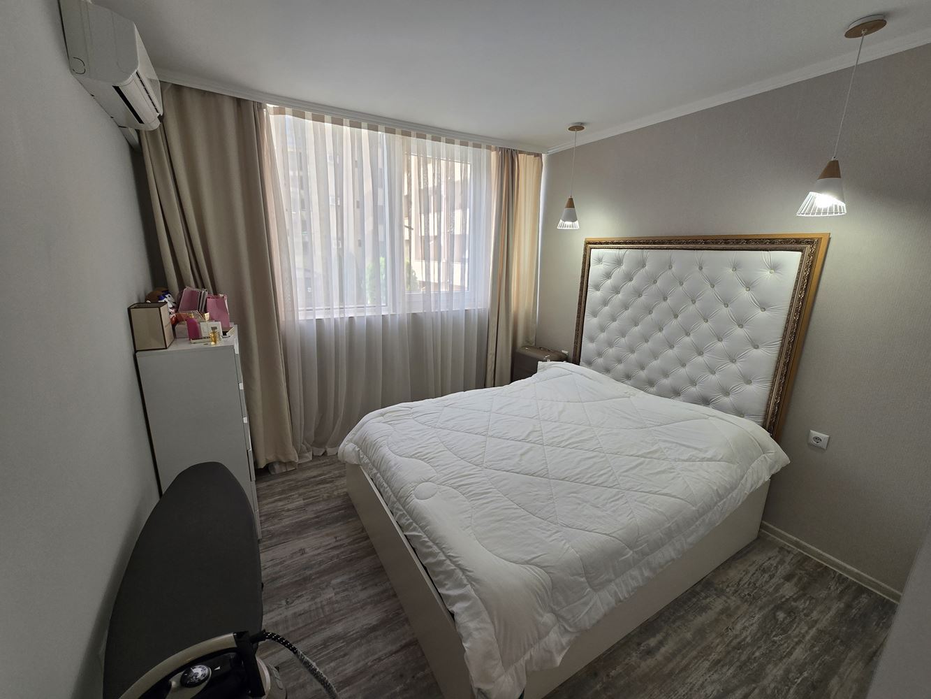 Three-room apartment with luxury renovation in Sunny Beach – pool view and installment payment option