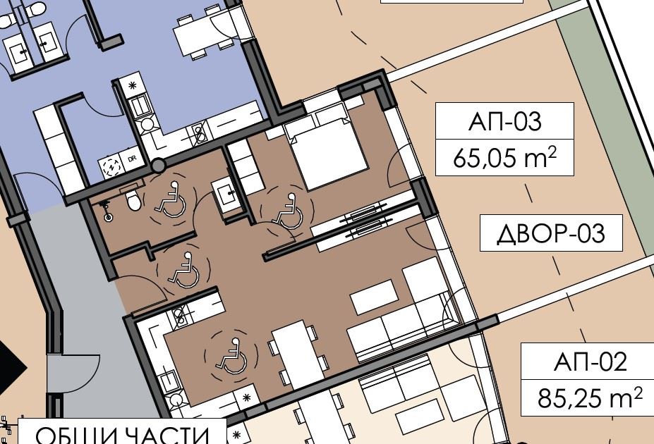 One-bedroom apartment with private garden in Nessebar – unique location next to the Sea Garden and the South Beach