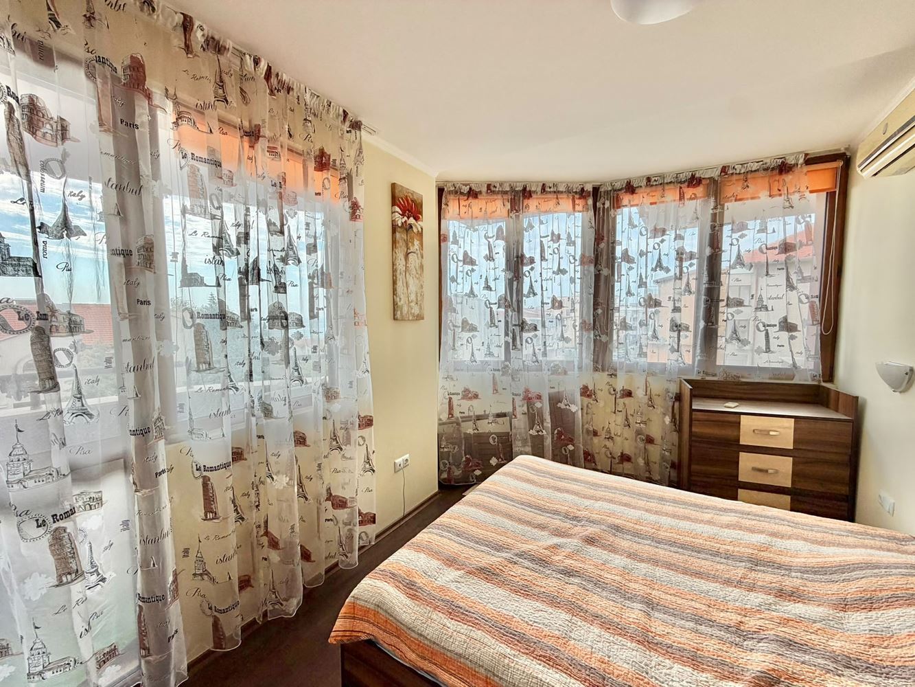 One-bedroom apartment with sea view and low maintenance fee in Ravda