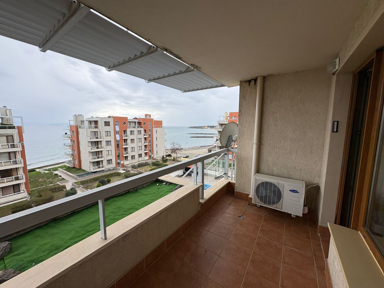 Panoramic One-Bedroom Apartment on the First Line in Pomorie with Direct Sea View