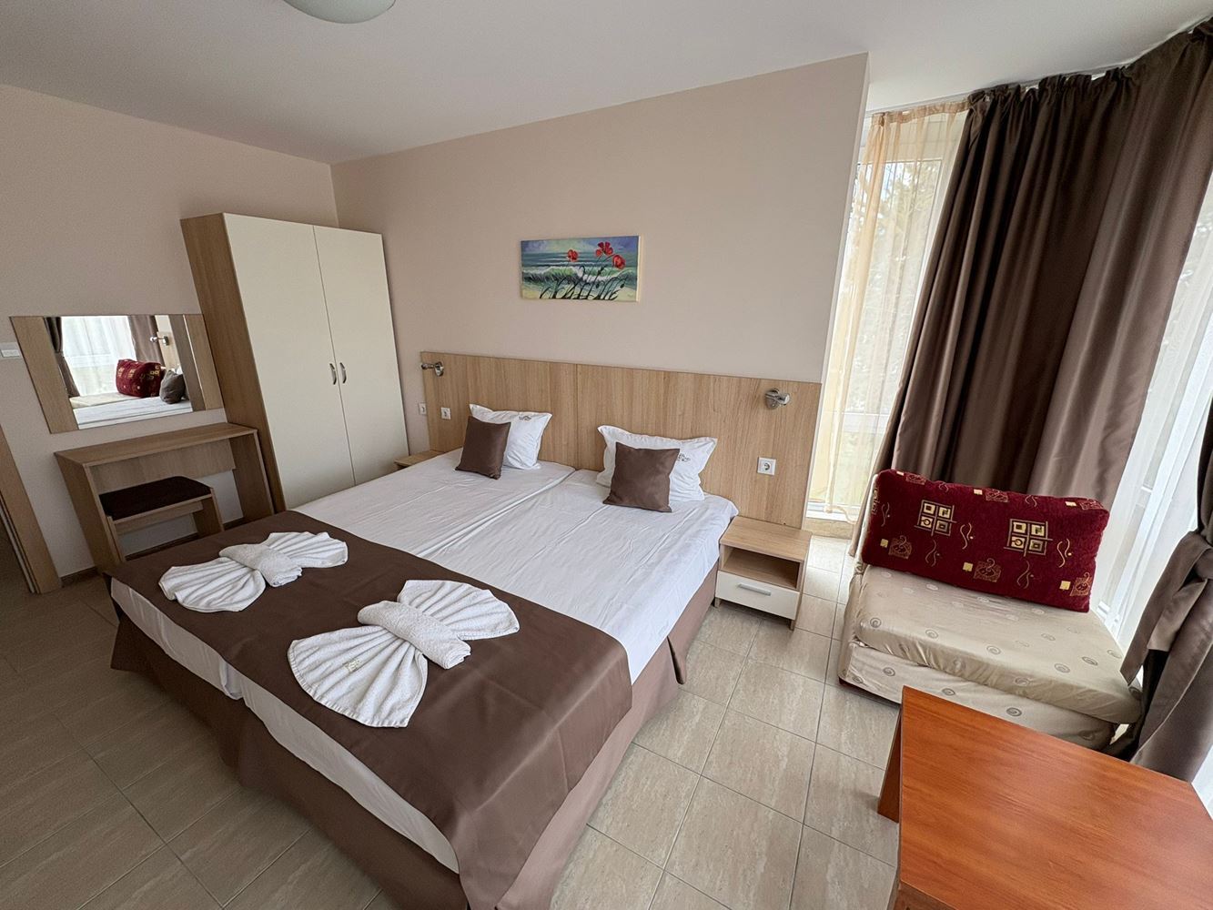 Two-Bedroom Apartment 300 Meters from the Beach in the Center of Sunny Beach