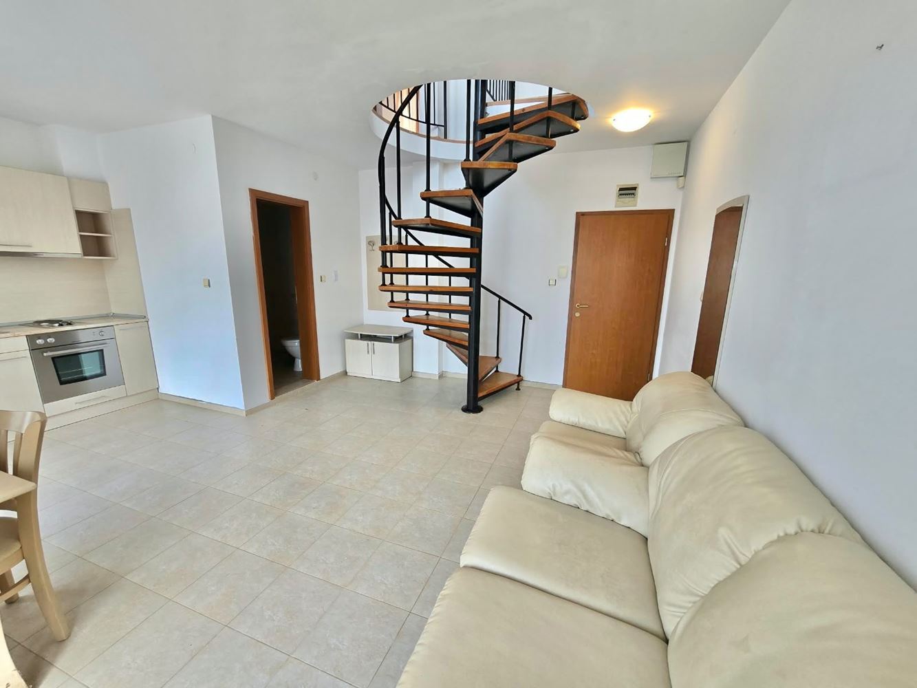 Spacious Two-Bedroom Duplex Apartment with Three Balconies in Sunny Beach – Act 16, Residential Electricity and Pool View