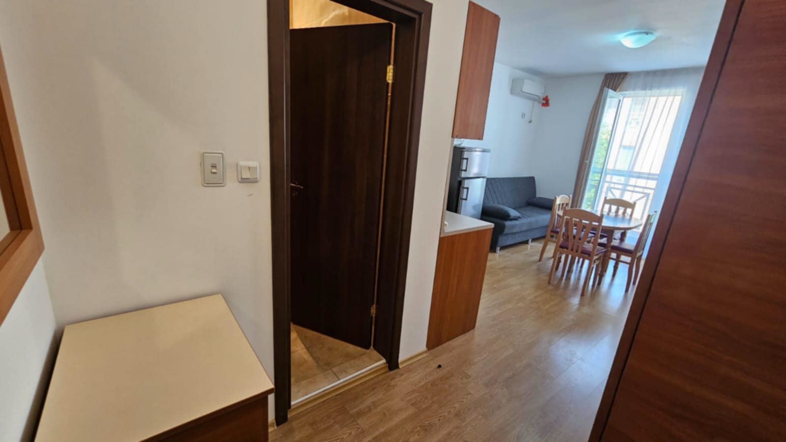 Compact studio in the Sunny Beach area – excellent infrastructure, residential electricity, and a wonderful investment