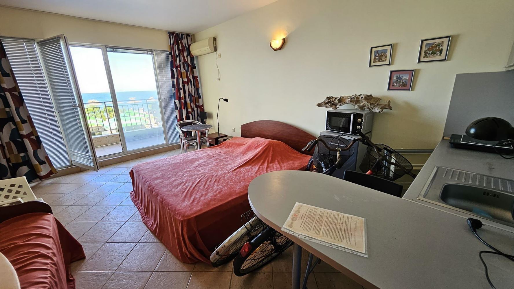 Studio with Front Sea View on the First Line in Pomorie – The Perfect Seaside Property