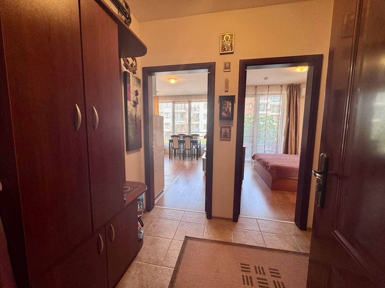 Comfortable One-Bedroom Apartment with a Spacious Terrace and Pool View in a Luxury Complex in Nessebar