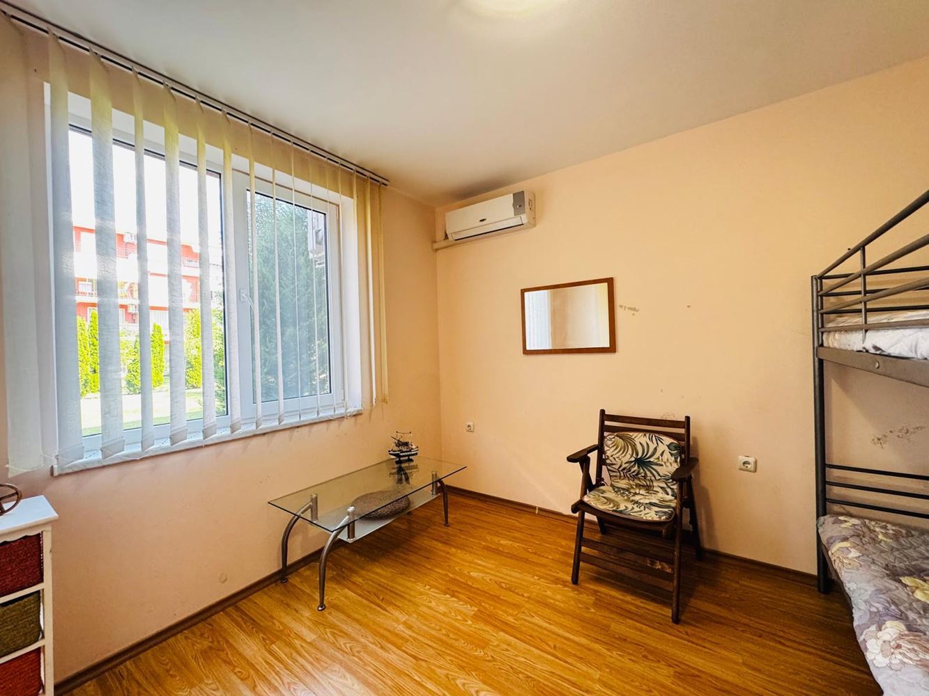 Cozy Three-room Apartment on the Ground Floor in Sunny Beach – Excellent Investment Near the Aquapark and the Sea