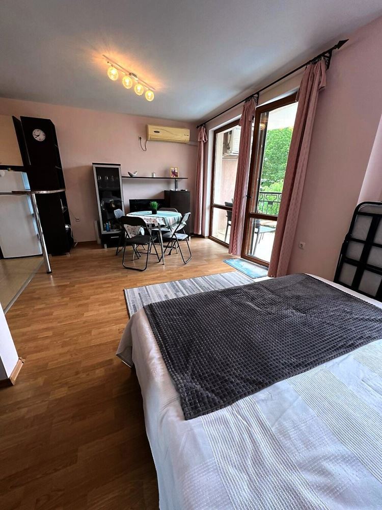 Spacious Studio with Pool View in Sunny Beach – Fully Furnished