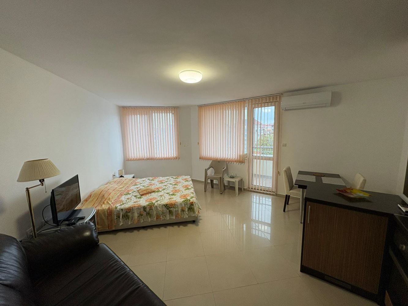 Furnished studio in Pomorie – excellent location, 400 m from the sea and the city center