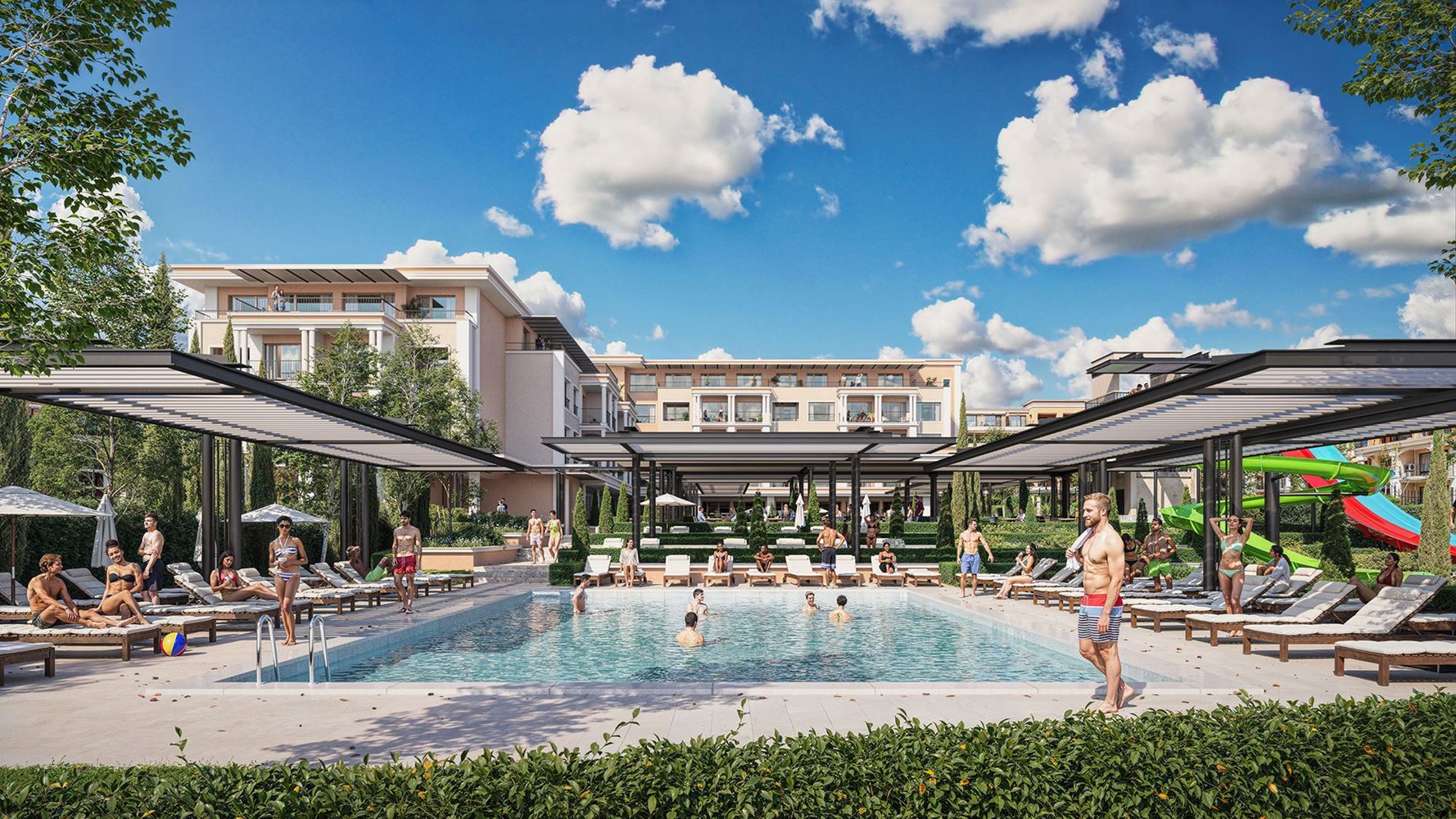 Two-Room Apartment with Panoramic Sea Views in a New Premium Complex on the First Line in Sveti Vlas