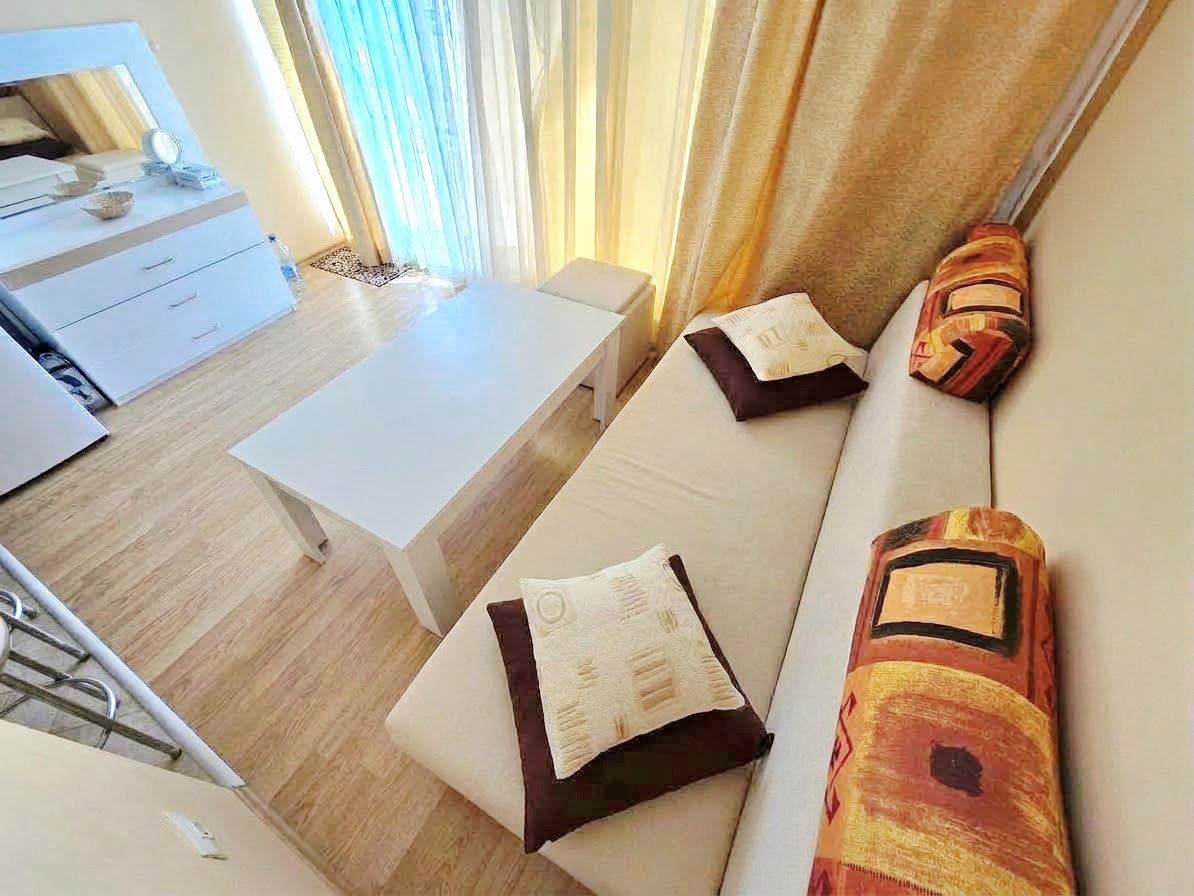 Panoramic Sea View on the First Line – Furnished One-Bedroom Apartment in Sveti Vlas