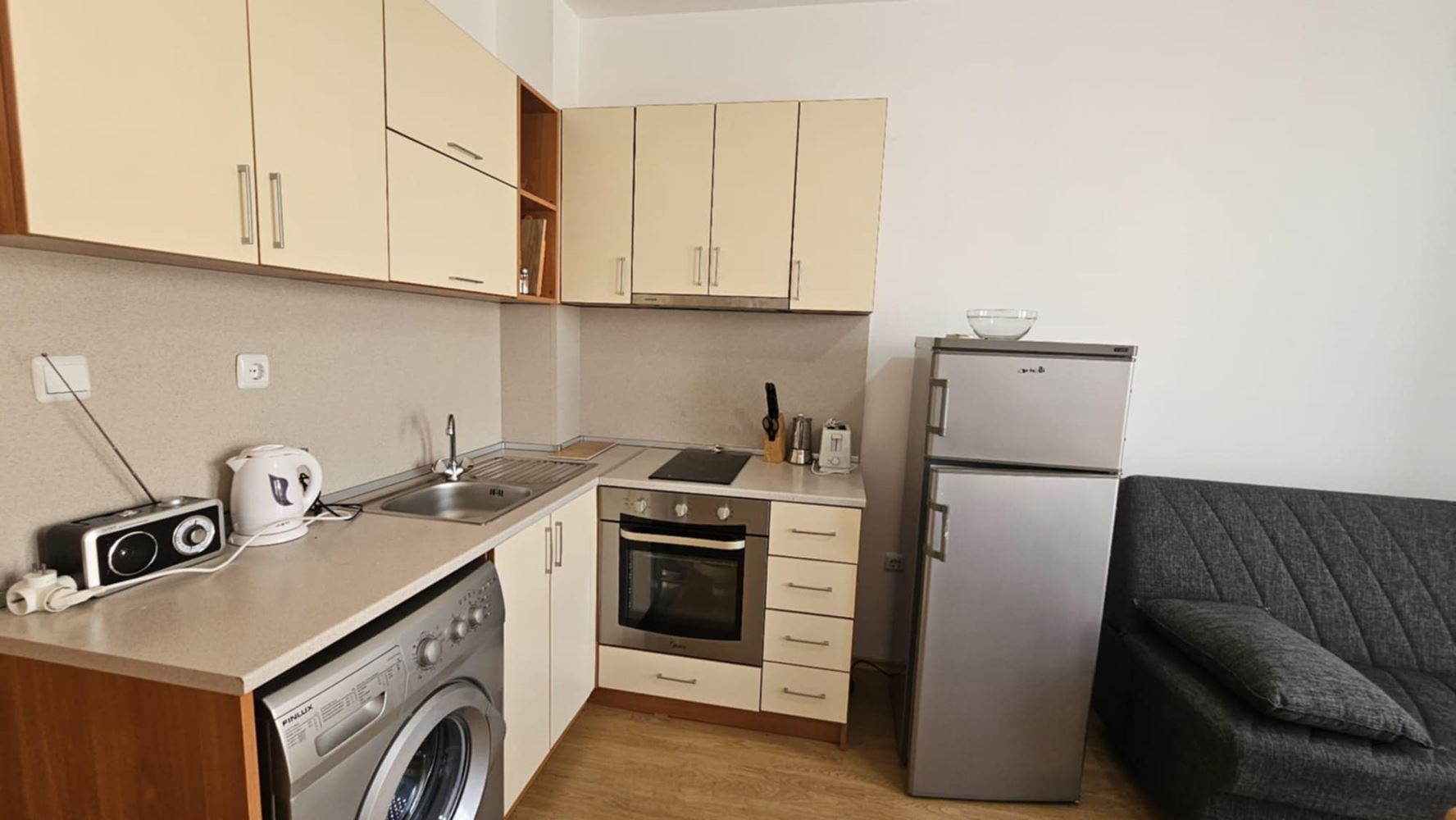 Compact studio in the Sunny Beach area – excellent infrastructure, residential electricity, and a wonderful investment